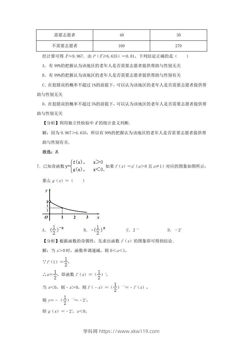 图片[3]-2020-2021年北京市昌平区高二数学下学期期末试题及答案(Word版)-知途学科网